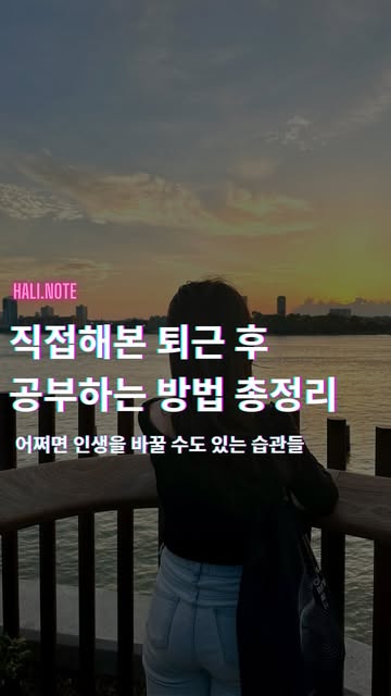 할리노트 인스타그램 커리어 콘텐츠